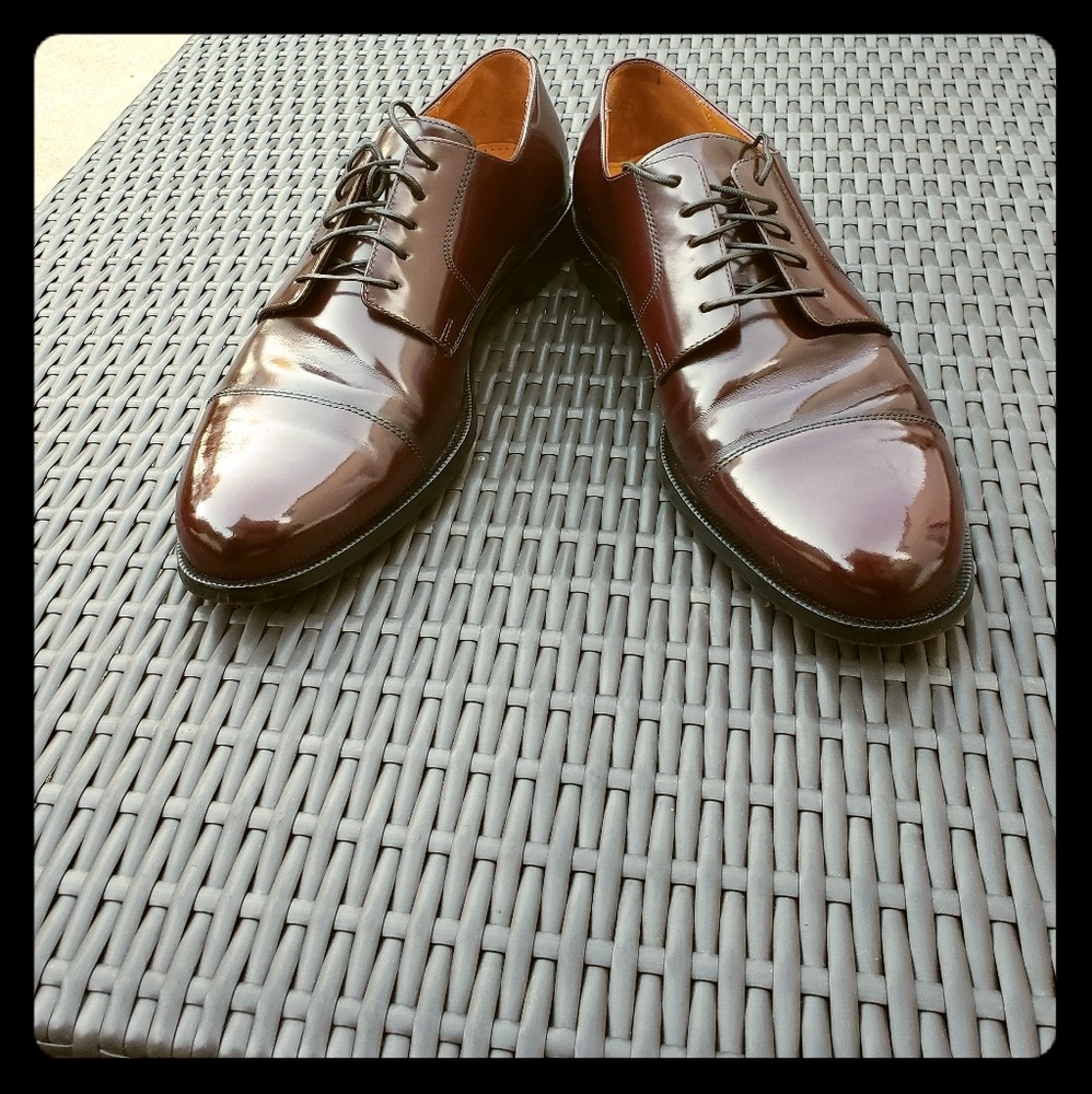 Cole Haan City - Cap Toe Burgundy Oxford Shoes